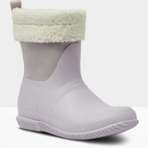 Hunter Shoes - Hunter boots Roll-Top Sherpa Winter Rain Boot - Women 7
